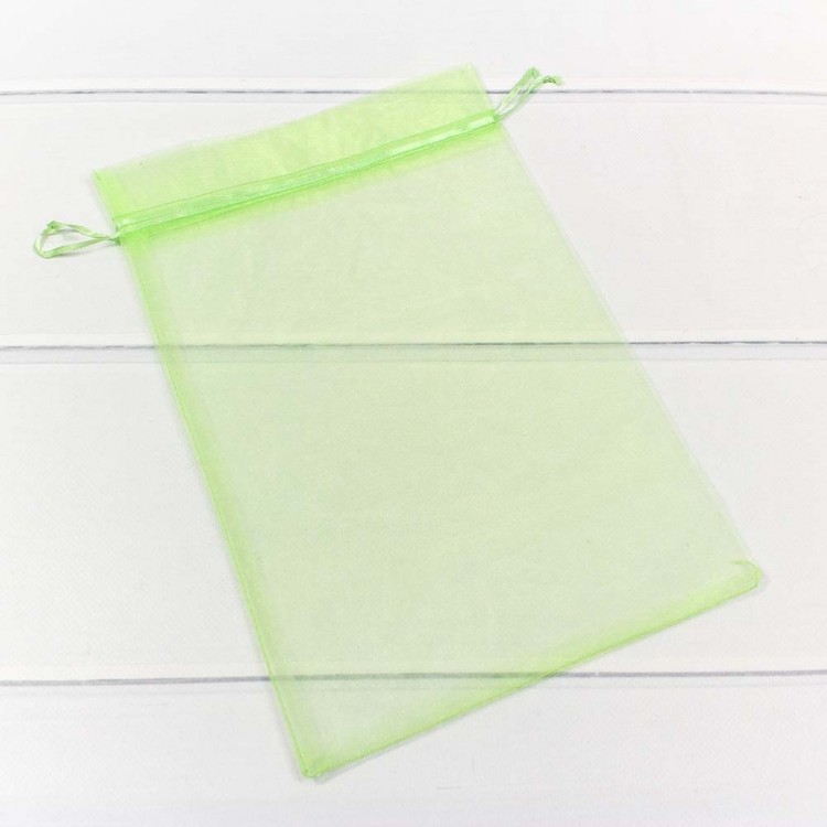 000801-4K Мешочки из органзы 20*30 Салатовый 1/100 1/2000