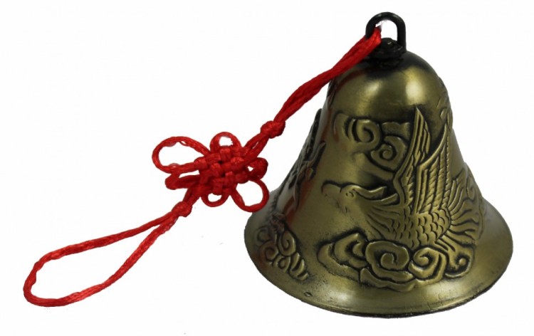 888111-22 Колокол феникс и дракон 17*6 см